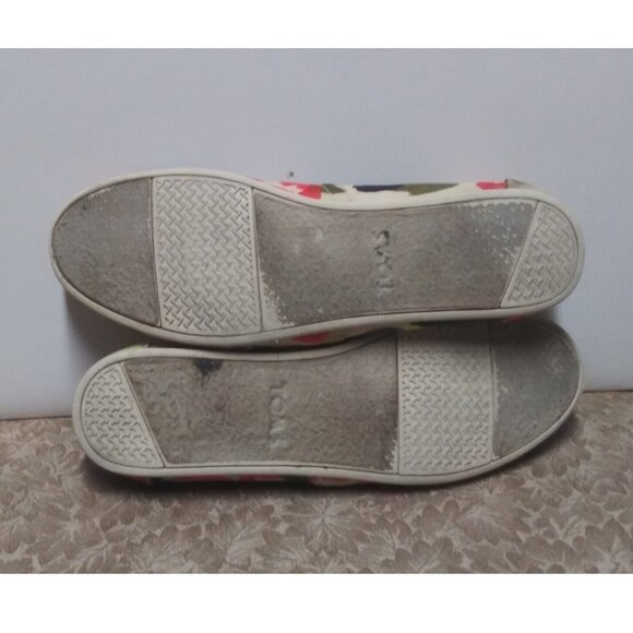 Toms Spring multicolor slip-on shoes canvas fabric US Sz 10 womens UK 8 EU 42 - Picture 6 of 9